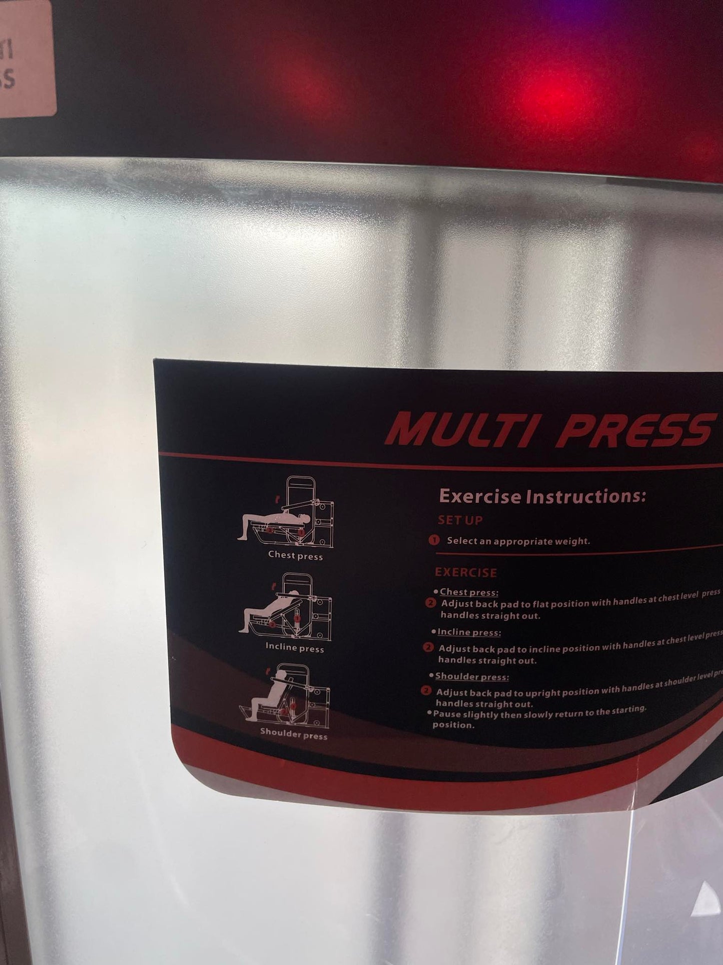 Plamax Multi Press Dual Chest/ Shoulder Press Weight Machine