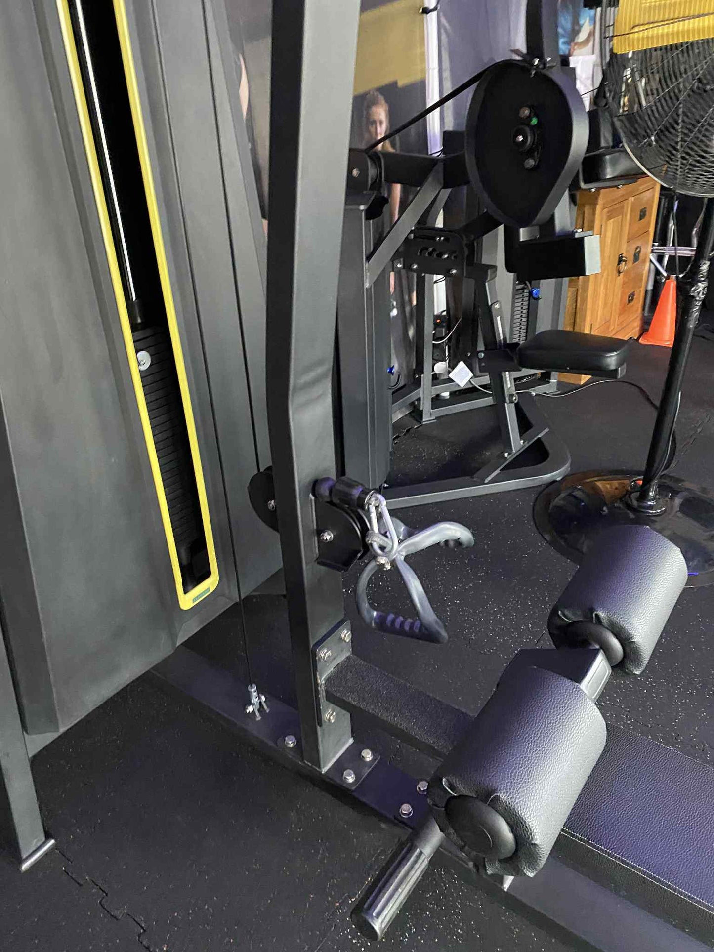 Dual Lat Pulldown and Low Row Pin Selection Machine