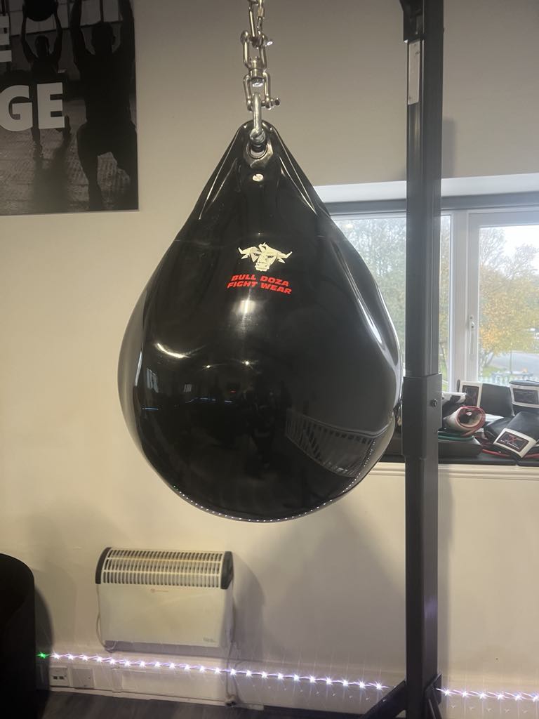 Free Standing Punch Bag Frame (Ex Demo) & NEW Aqua Punch Bag