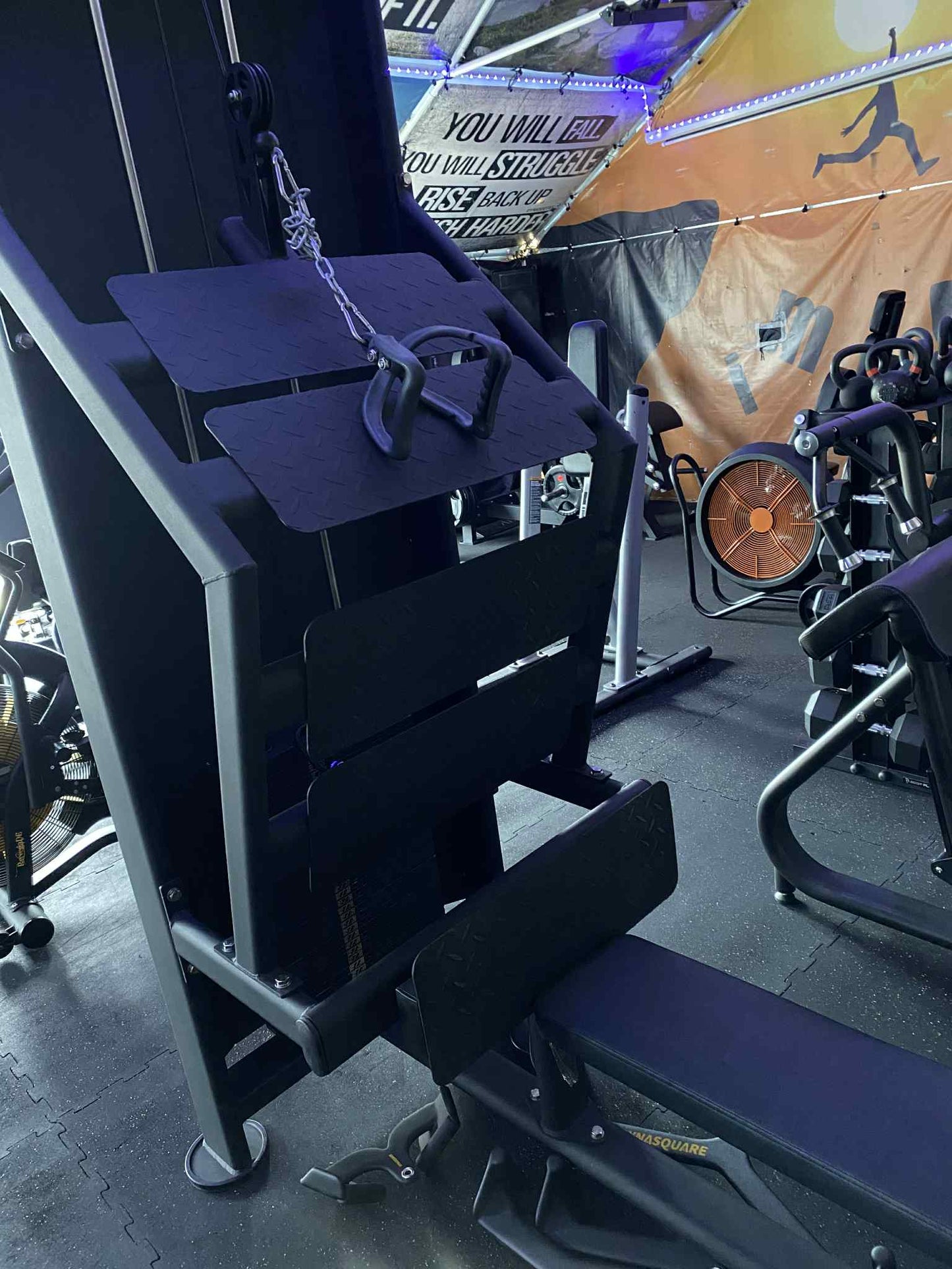 High Low Incline Cable Row Pin Selection Weight Machine