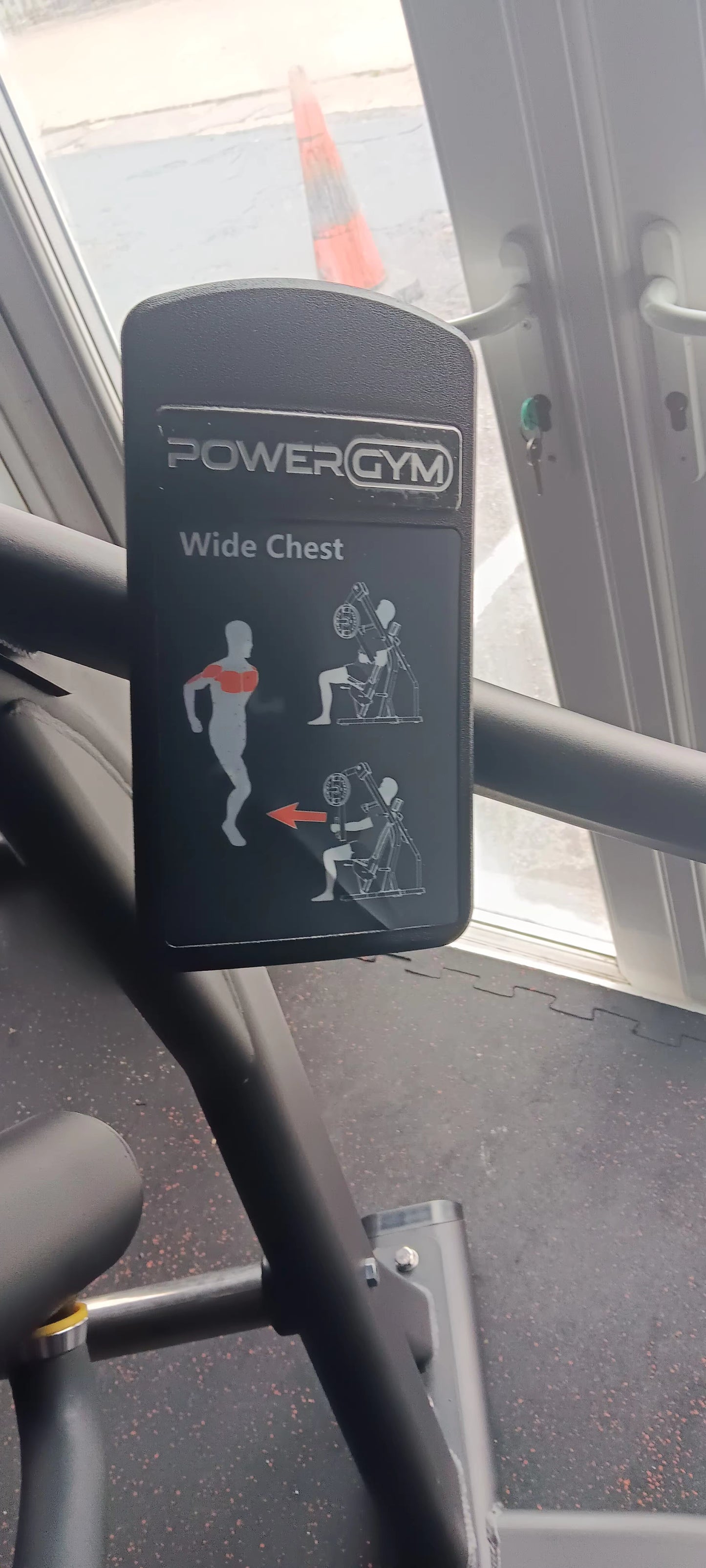 Wide Chest Press. Plate loaded.