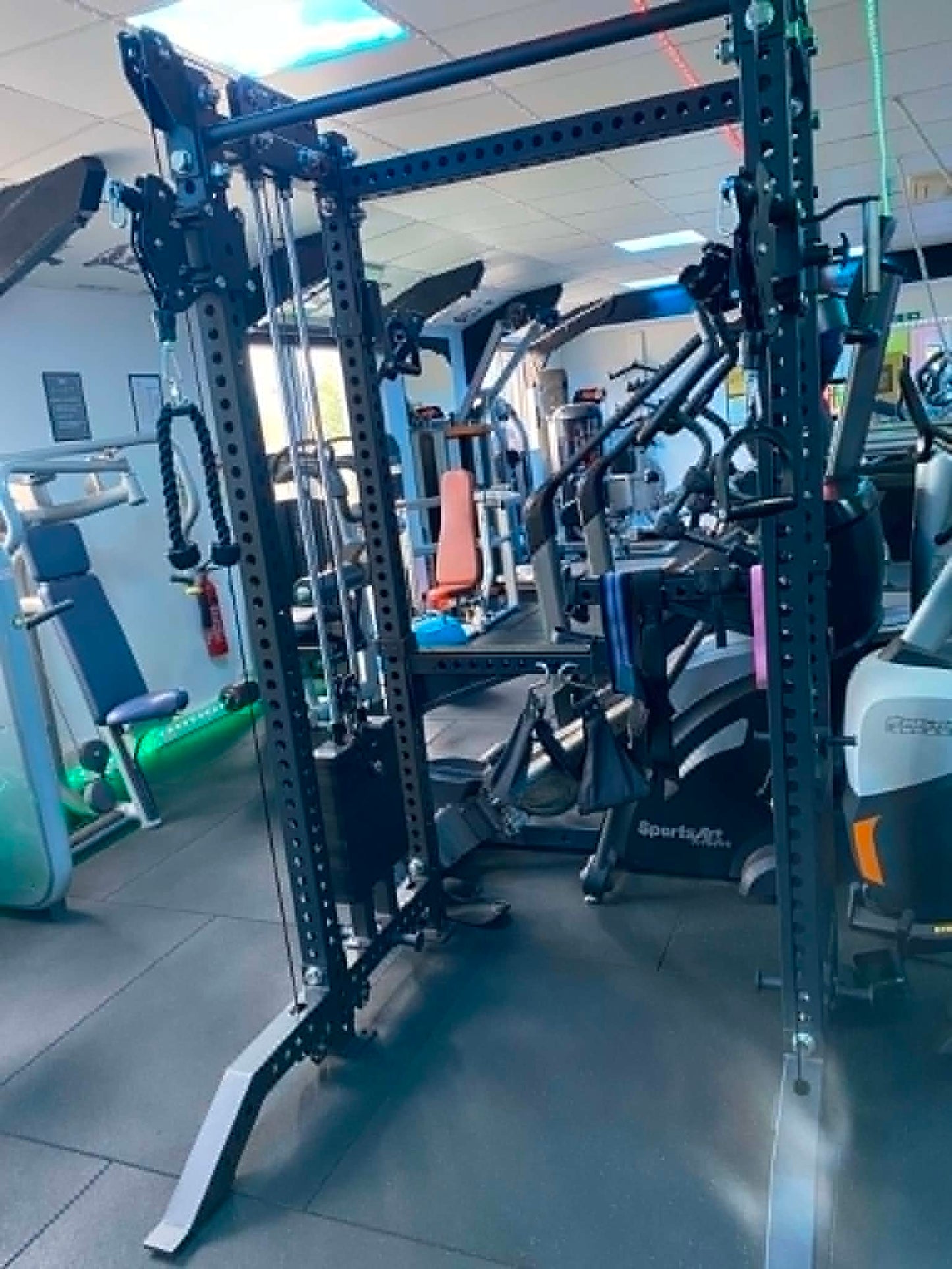Multi Functional Trainer Dual Cable Pulley Machine and Rack