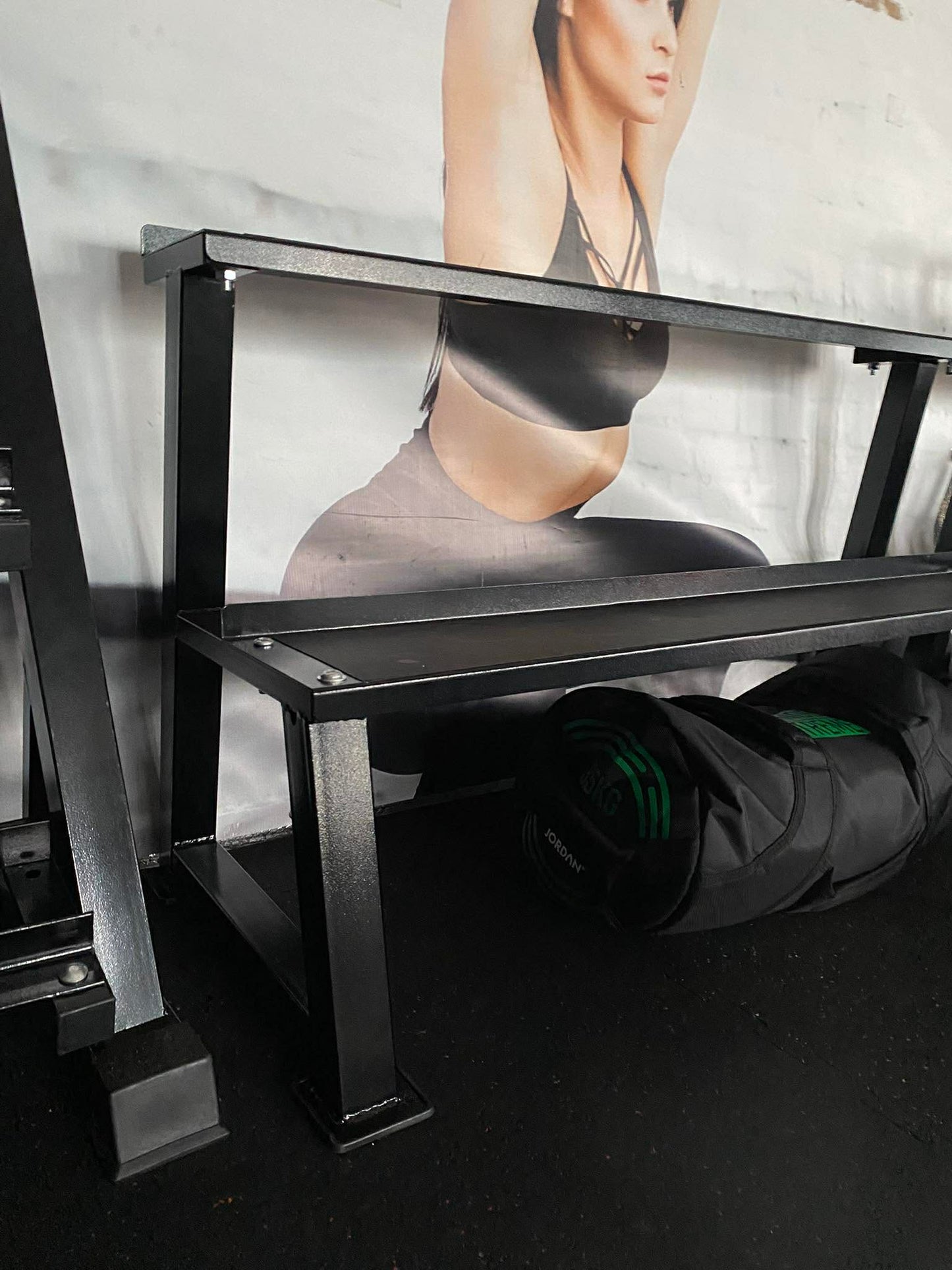 2 Tier Kettlebell Storage Rack with Lining