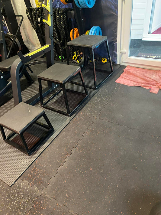 Set of 3 Steel Plyo Jump Boxes