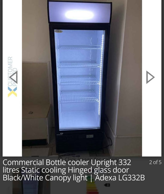 Commercial Glass Dorr Upright Fridge