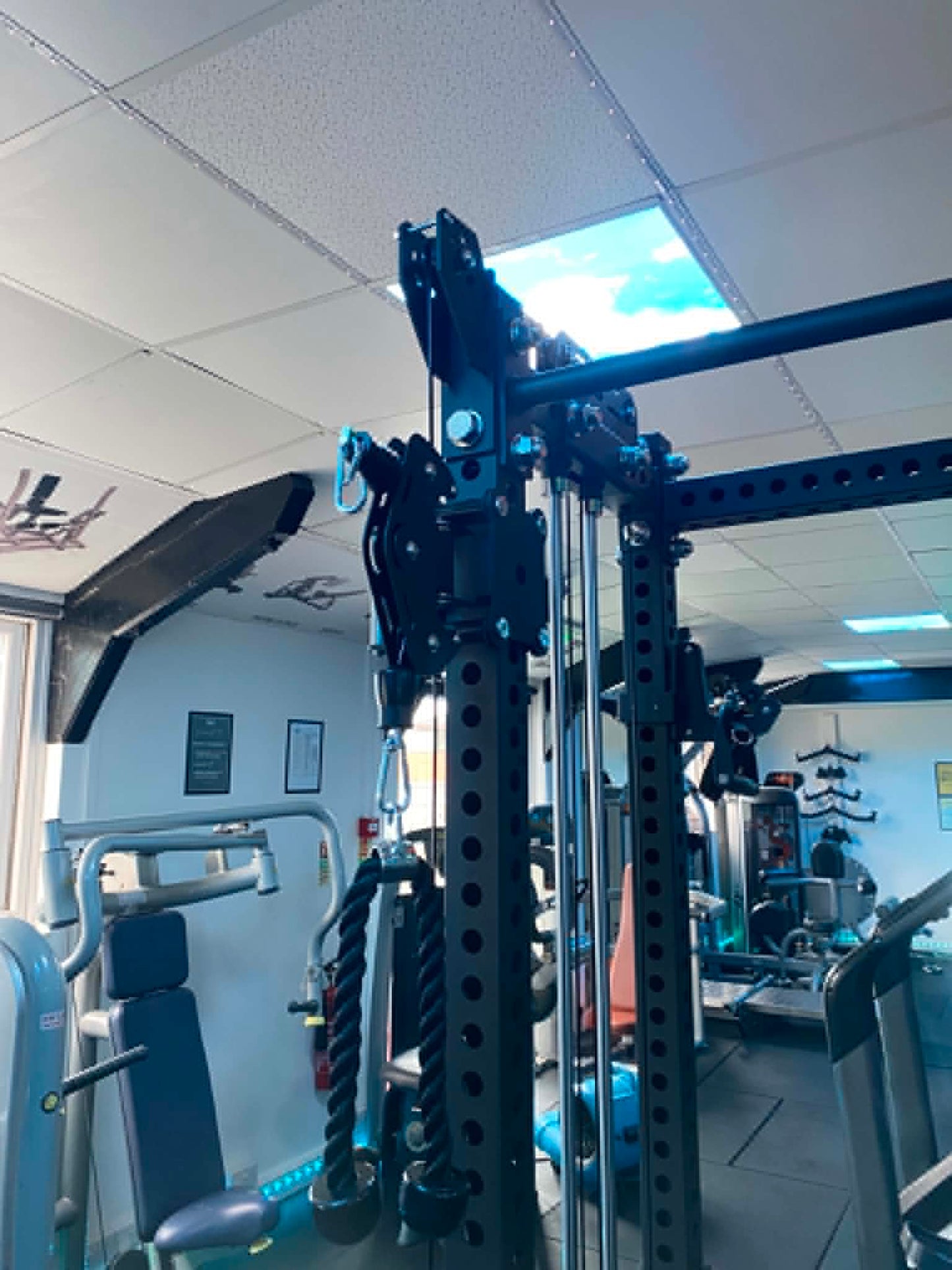Multi Functional Trainer Dual Cable Pulley Machine and Rack