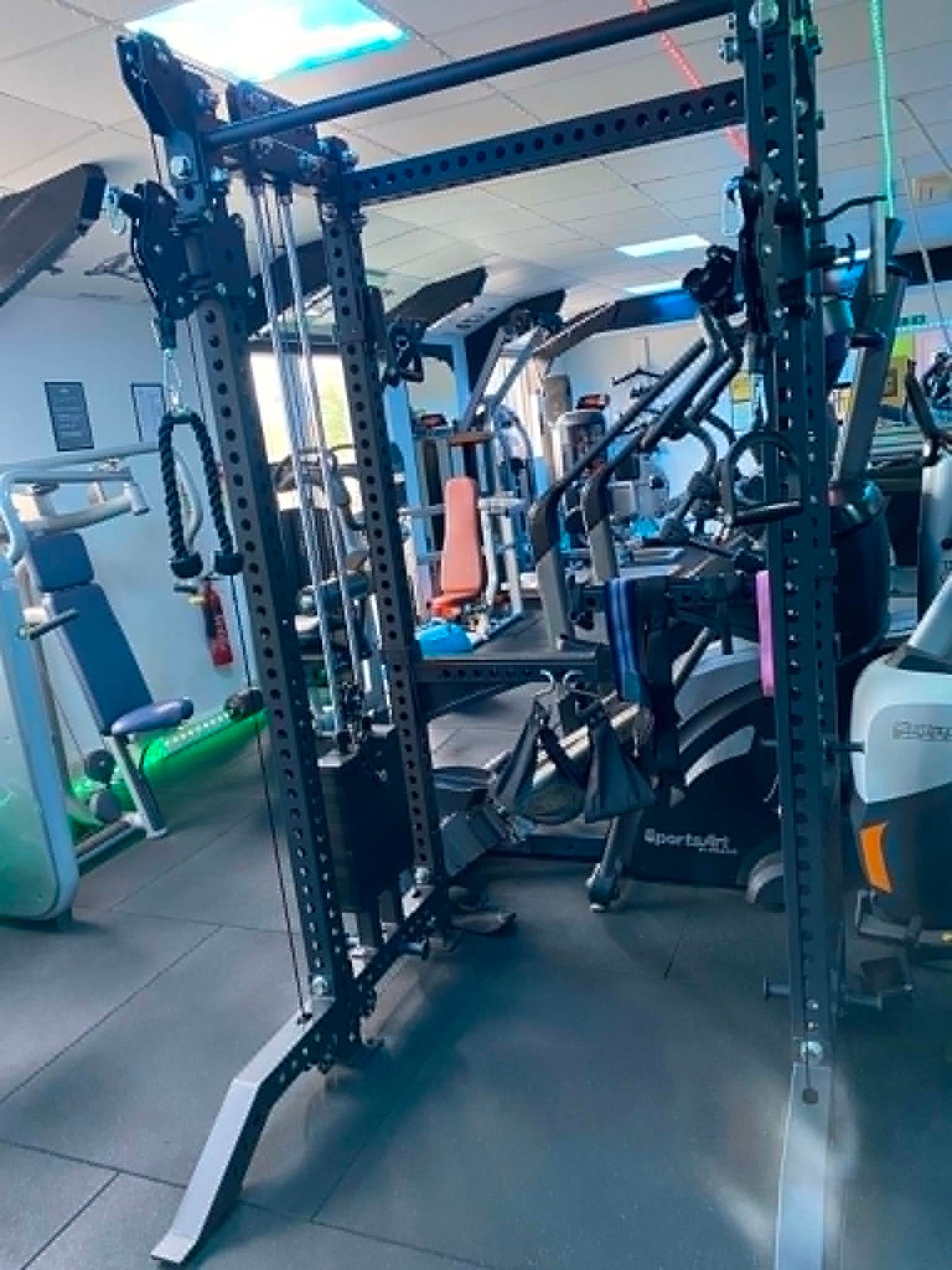 Multi Functional Trainer Dual Cable Pulley Machine and Rack