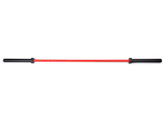 7ft Olympic Red and Black Barbell