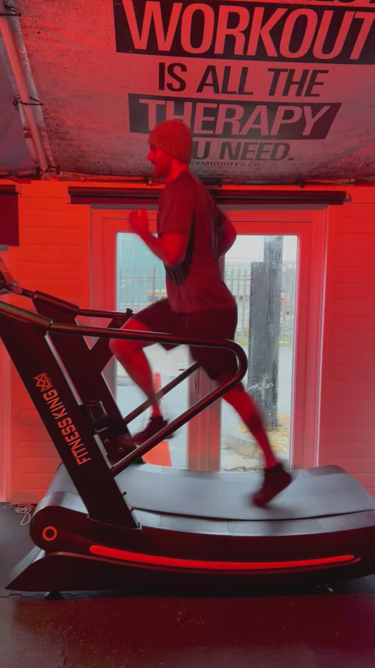 Air Runner Curved Manual Treadmill Running Machine with Resistance Lever