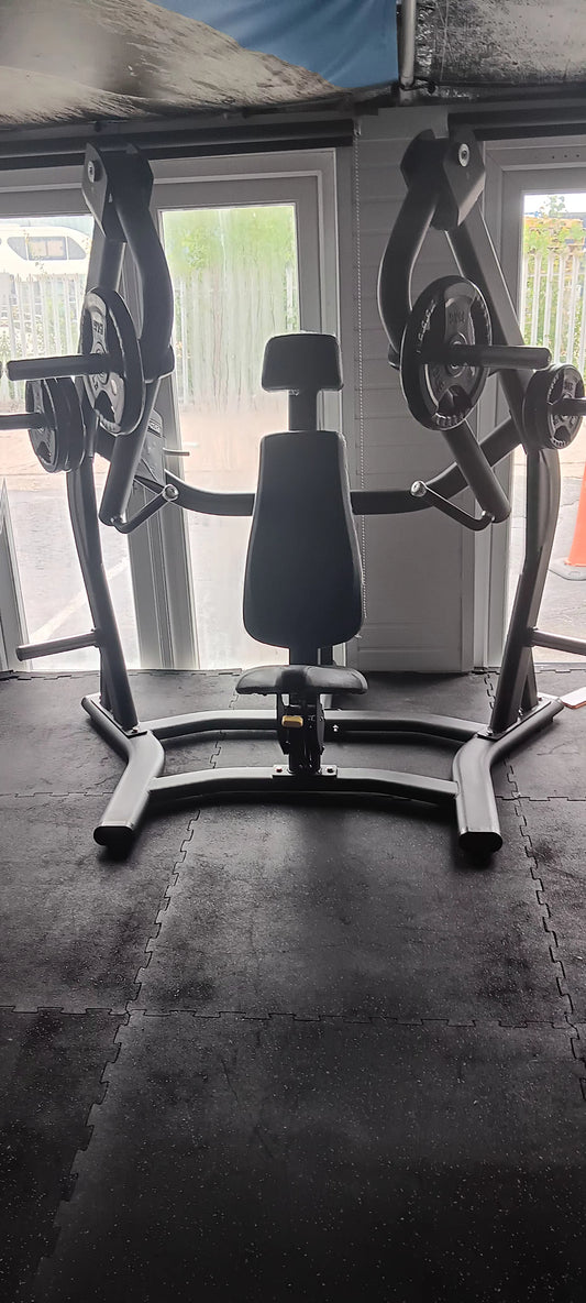 Wide Chest Press. Plate loaded.